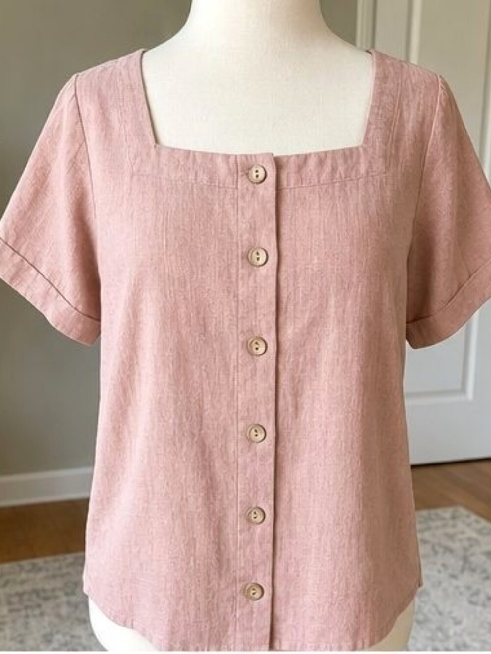 Blush Smocked Top